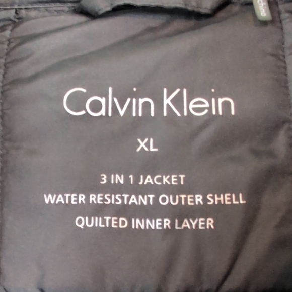 Calvin Klein Black Puffer Jacket with Stand-Up Collar - Picture 4 of 6